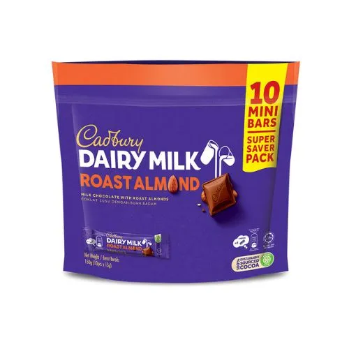 Cadbury Dairy Milk Roast Almond Pouch 150g